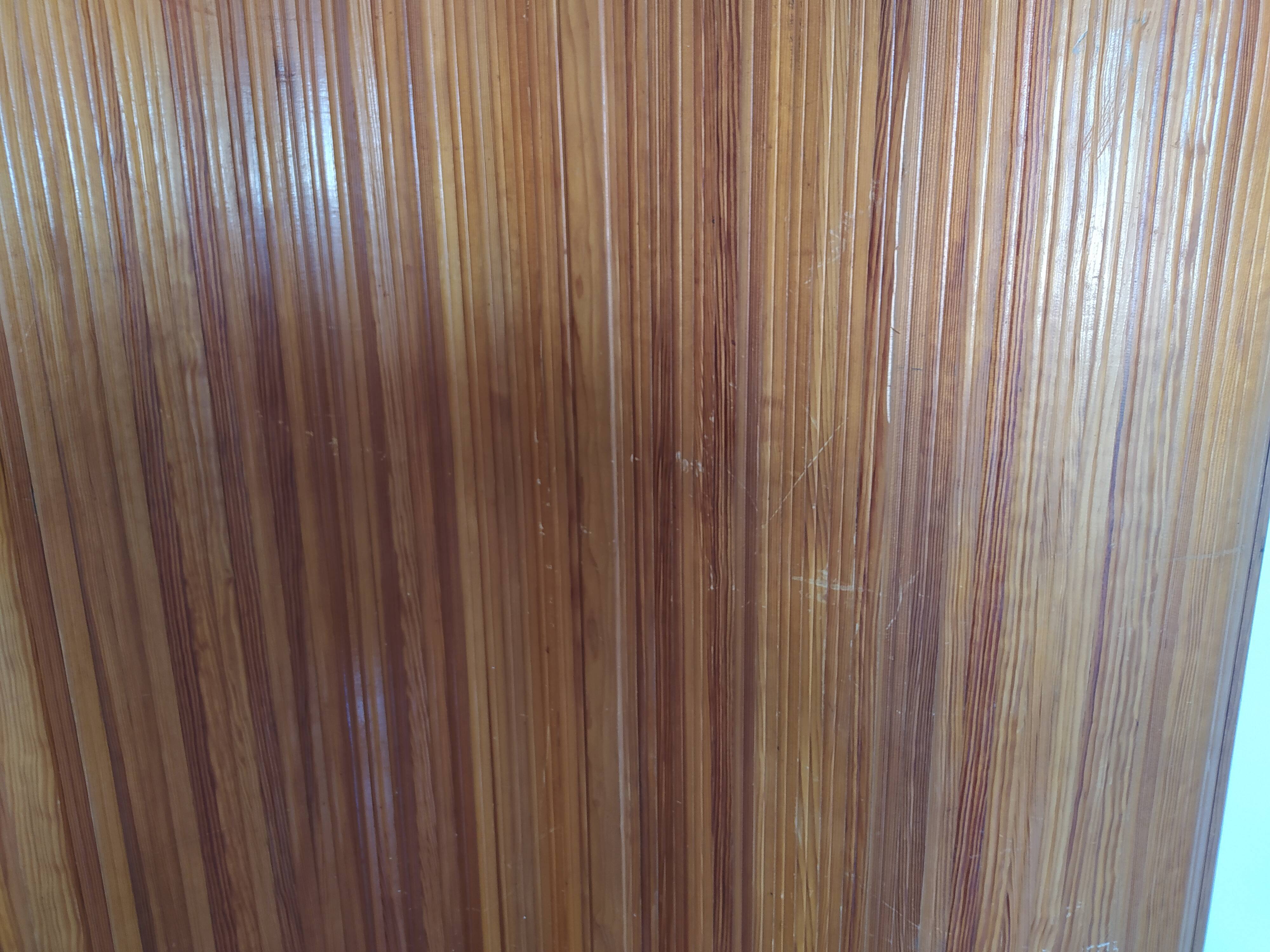 Roll-up wooden screen Baumann - 1950