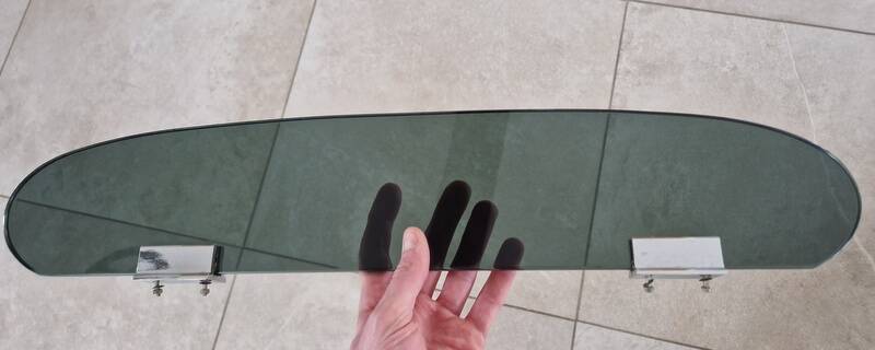 Smoked glass shelf - Veca edition, Fontana Arte - Design 1970