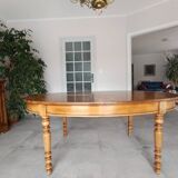 Louis Philippe style table in solid cherry wood