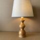 Lampe à poser en bois tourné