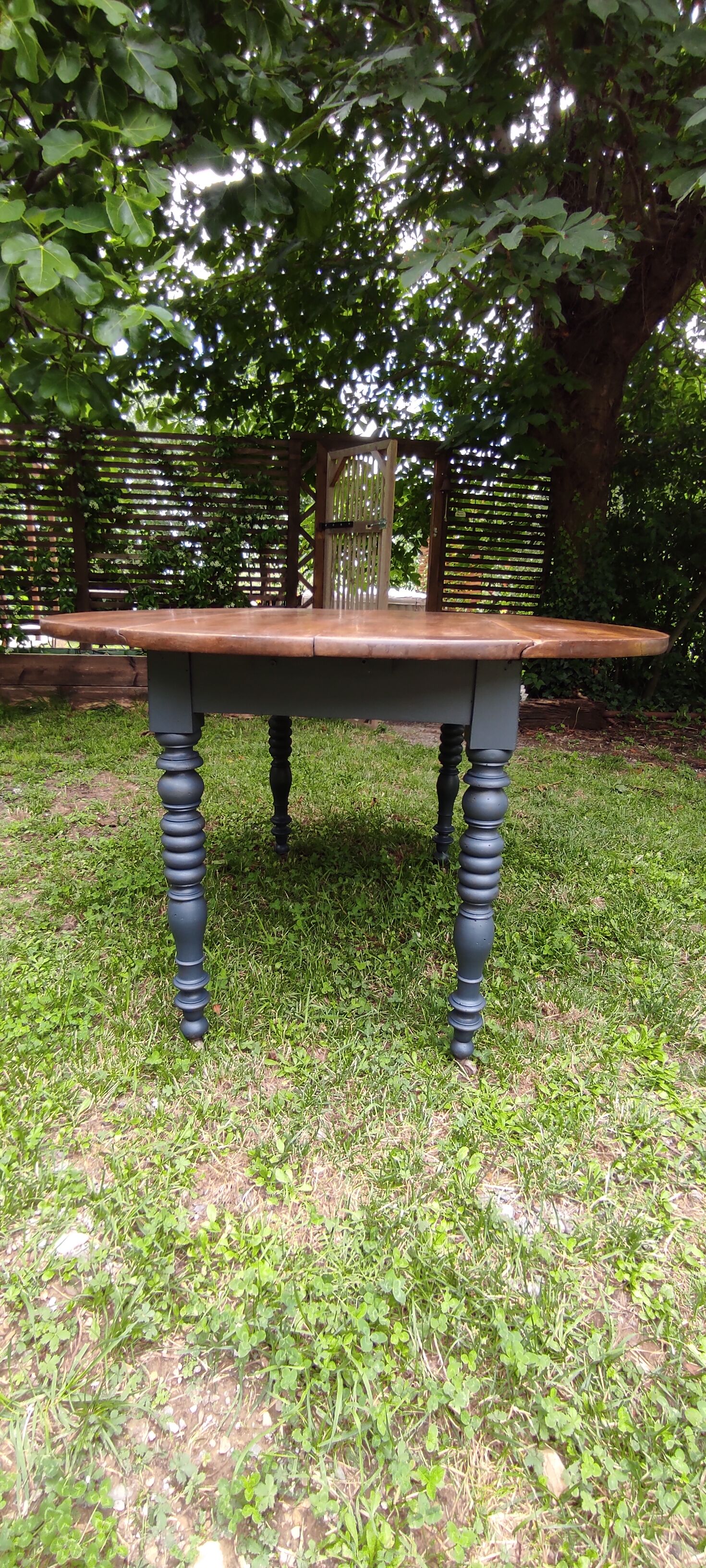 Table with flaps and castors
