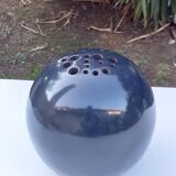 Signed ceramic flower-picker ball