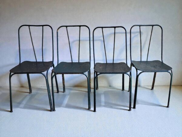 Chaises de jardin Parc et Jardin de Paris, 1950's (*4)