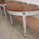 Pair of directoire mahogany style console