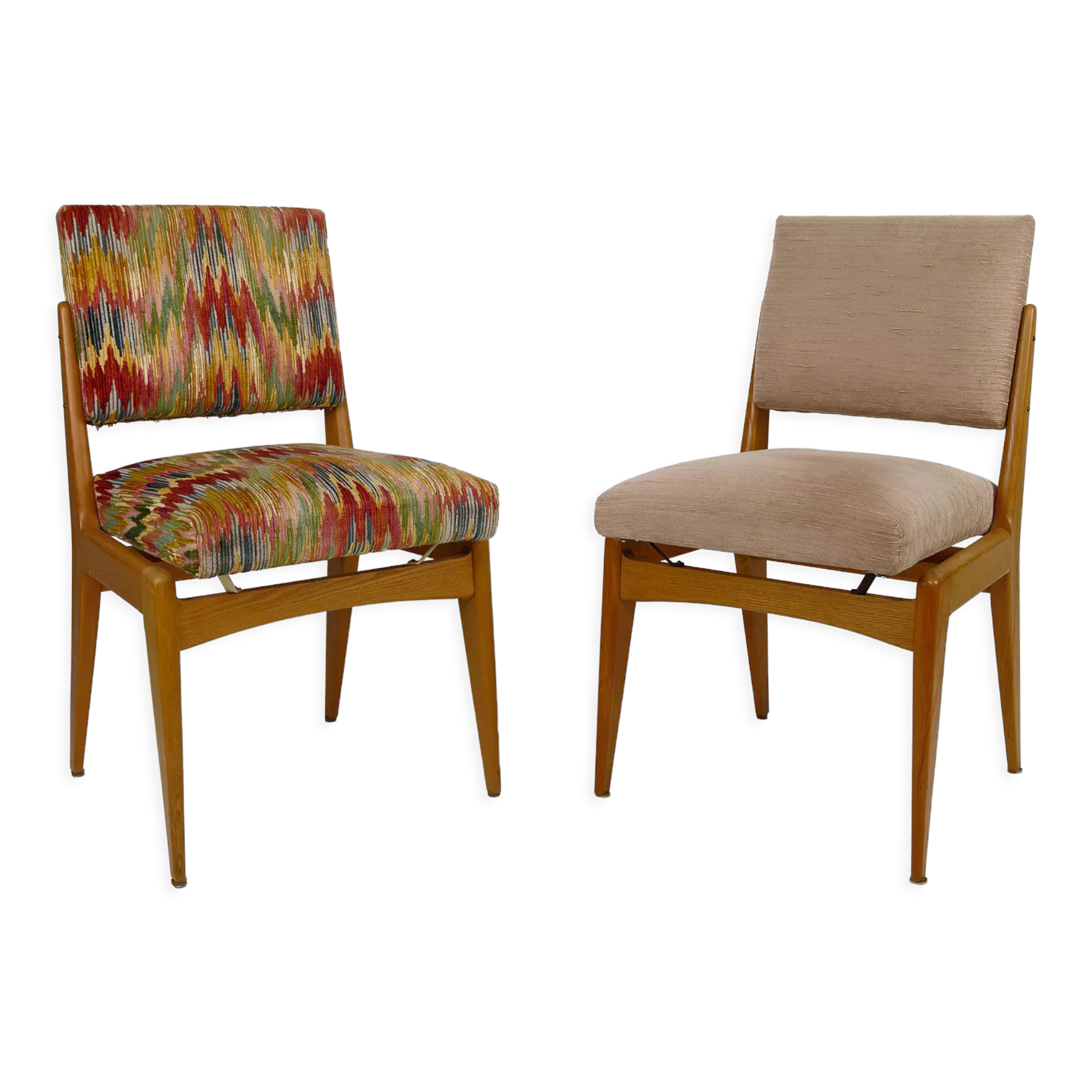 Pair of chairs Mid-Century Modern, France, circa 1950