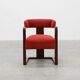 Art Deco red Reupholstered Chair, Belgium ca. 1920