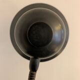 Articulated and adjustable black metal lamp