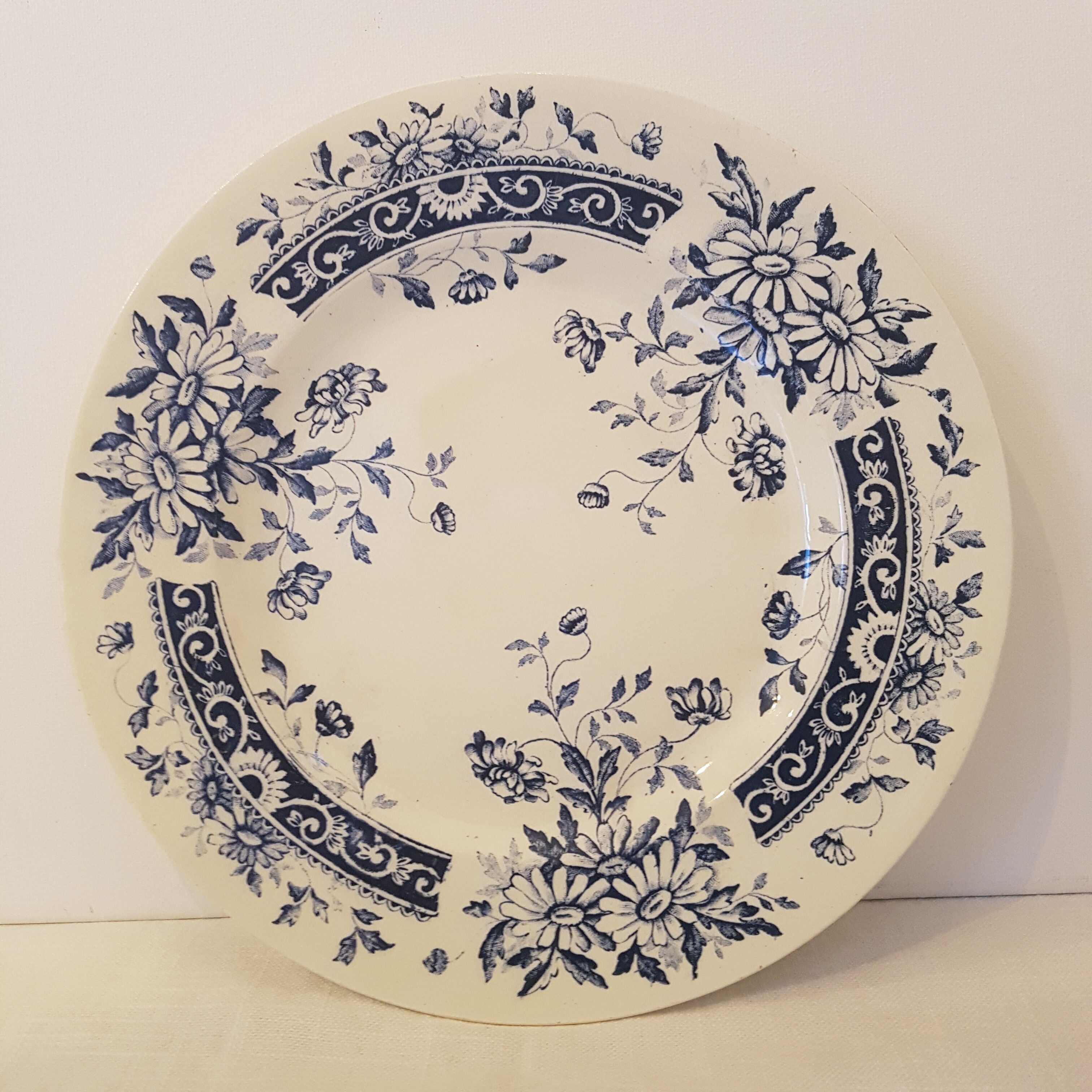 Compotier ceramic decoration flowers