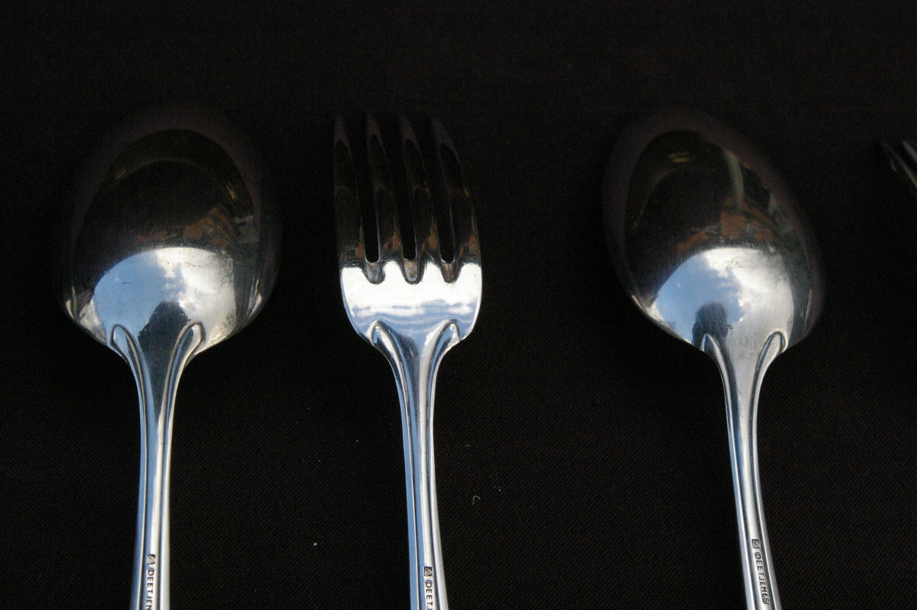 Ménagère entremet 24 pieces art deco goldsmith deetjen - forks/spoons