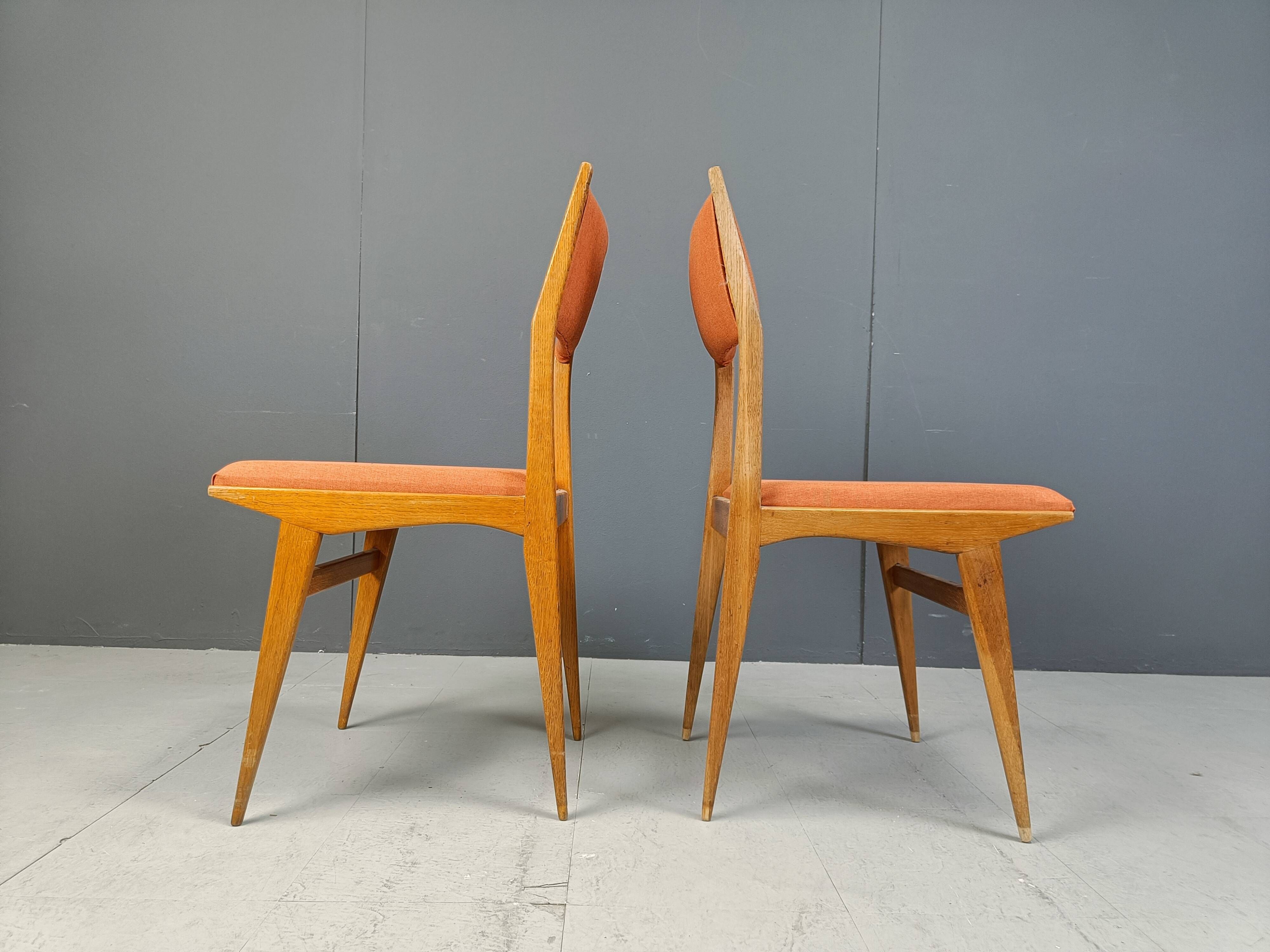 Mid century Italian dining chairs, 1950s