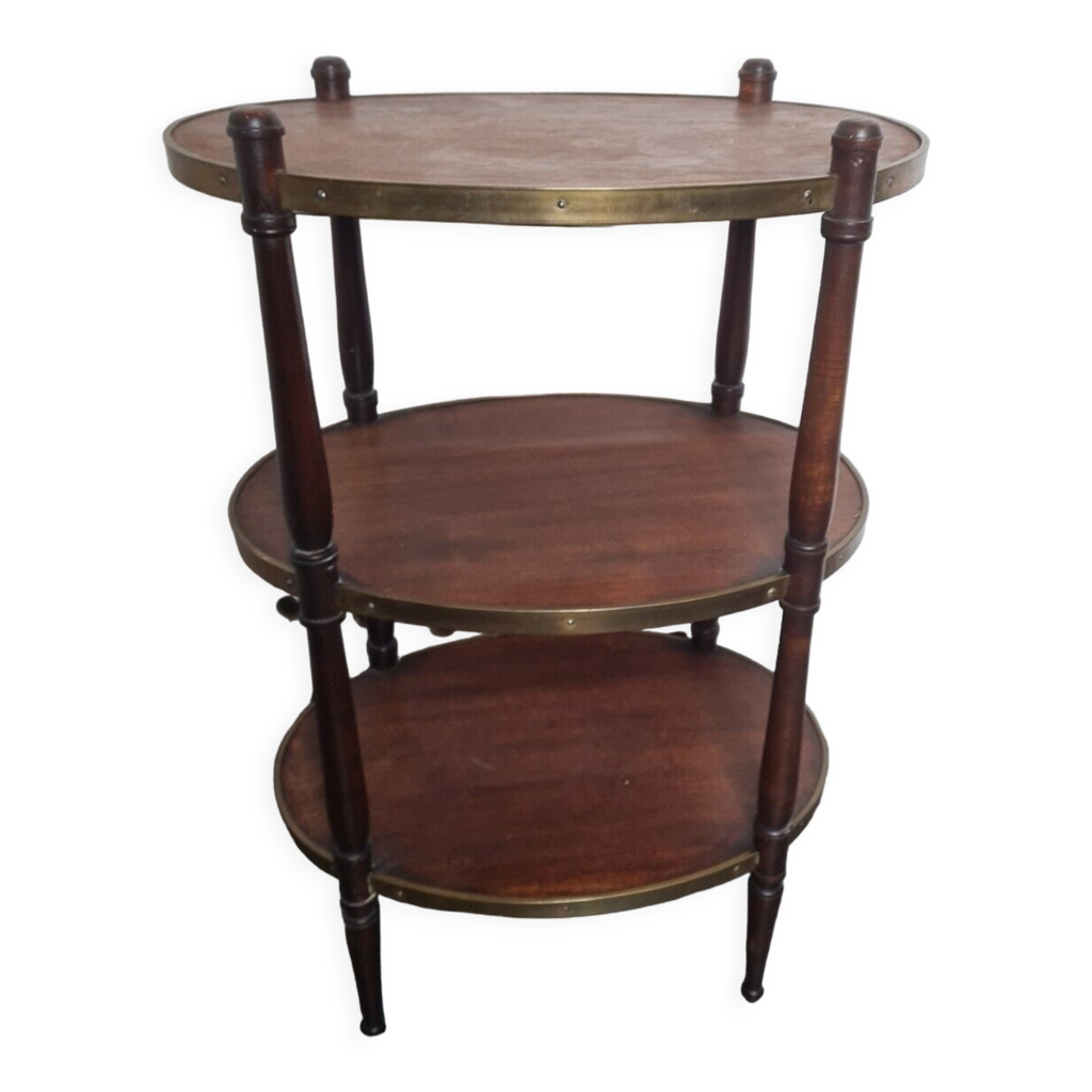Table D'Appoint À 2 Niveaux Avec Étagère Ouverte, Table Basse Ronde