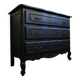 Commode vintage noire