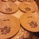 8 Saint Amand faience fondue plates Sologne model