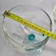 Pair of standing glass cups, 16 cm, blue