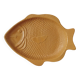 Plat vintage en barbotine poisson