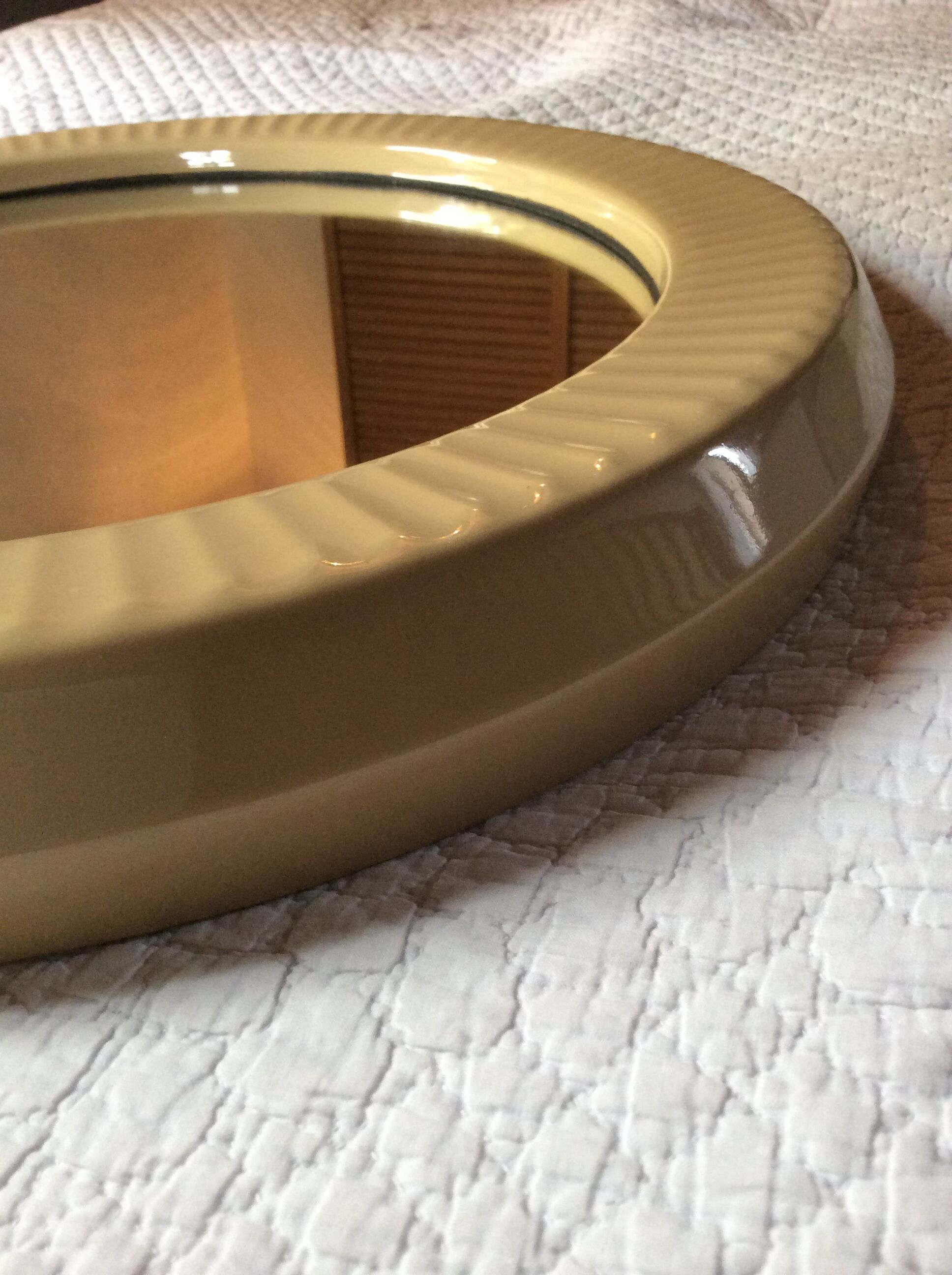 Vintage 1970 ceramic mirror