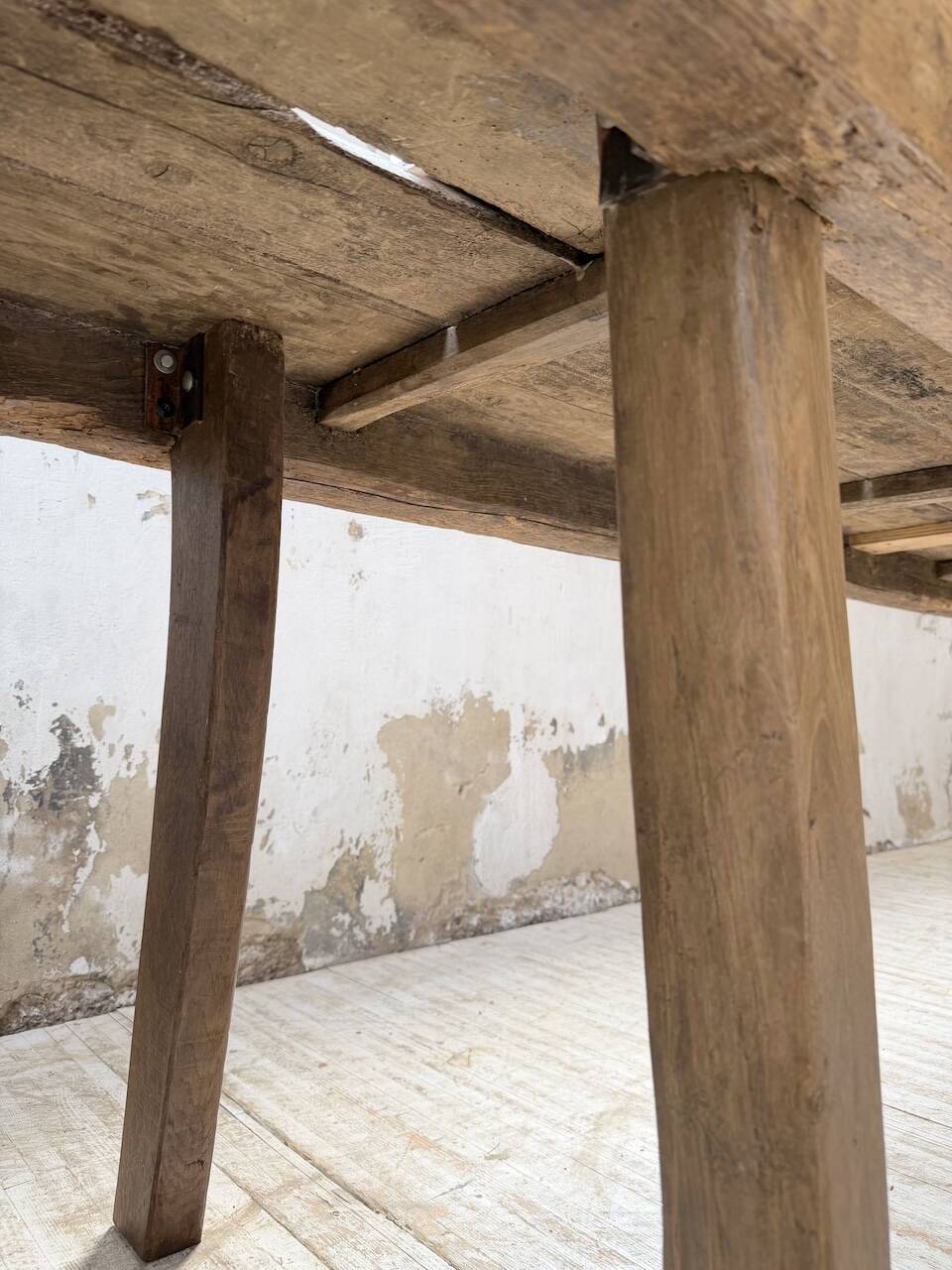 Brutalist popular art table XXL 3.5m/4m pine and oak