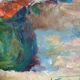 Victor Ferreri's bouquet of anemones oil on panel