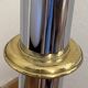 Metal and smoked glass floor lamp