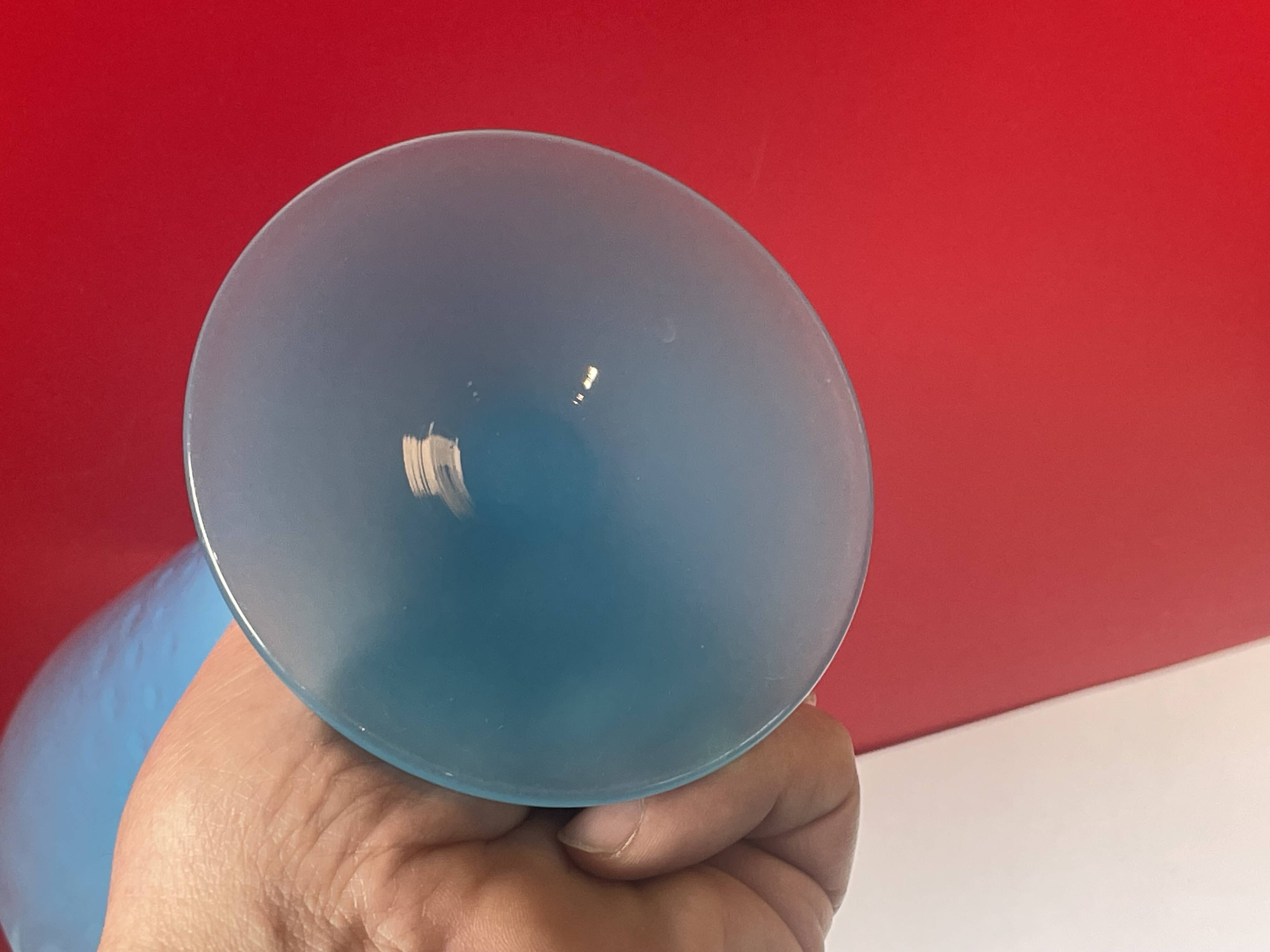 Opaline, chalice shower foot, ciborium, height 23.5 cm