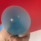 Opaline, pied douche calice, ciboire, hauteur 23,5 cm