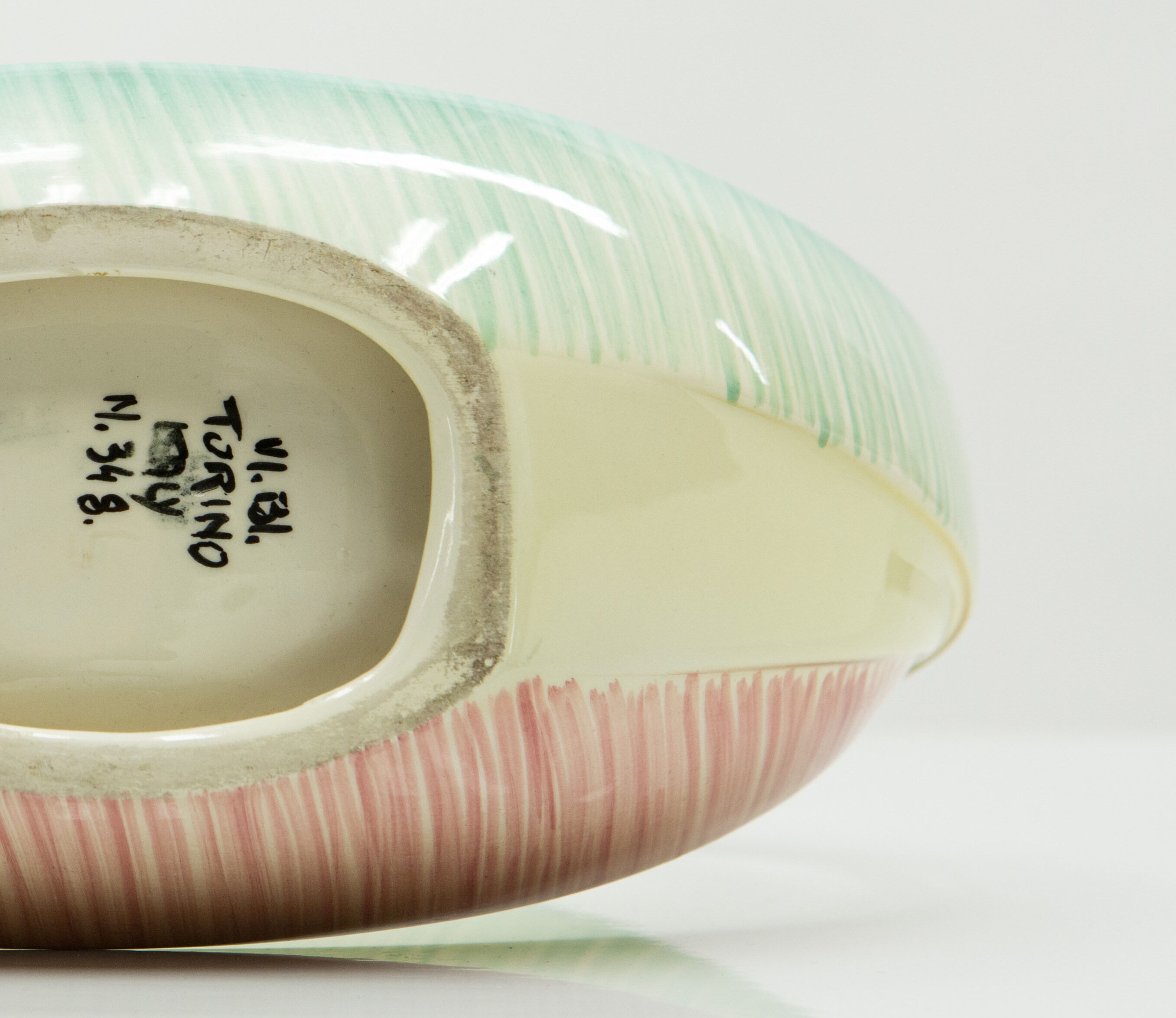 Italian ceramic centerpiece varnished by ViBi Torino around 1960