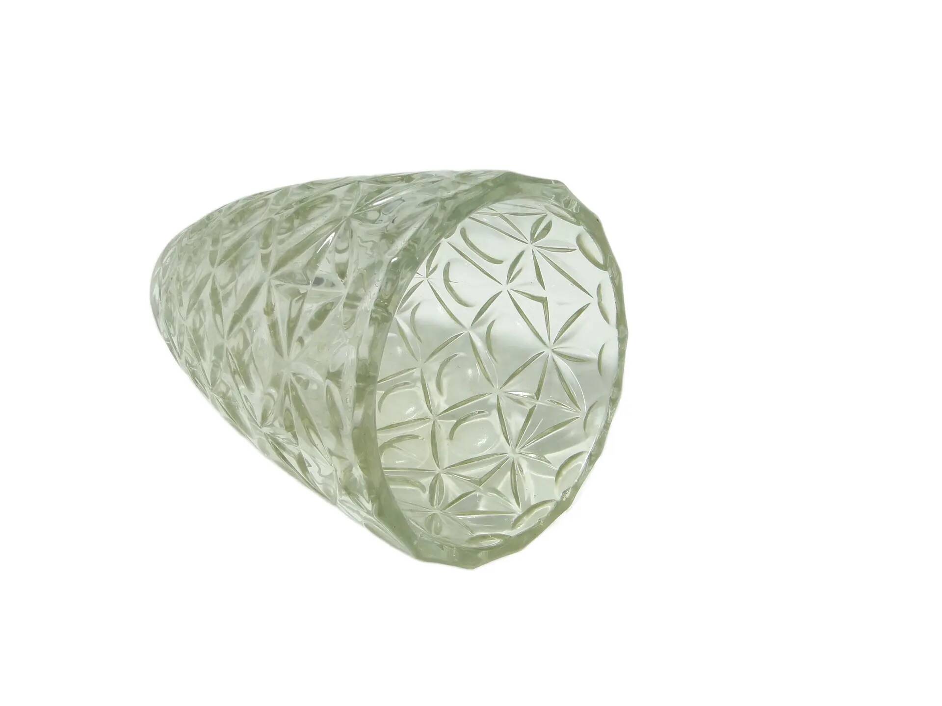 Vase, mid-century modern, glass, Huta Hortensja, Poland, 1950s