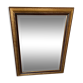 Mirror gilded frame black net and beveled ice used