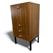 Vintage chest of drawers with drop-leaf front / Meurop furniture