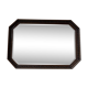 Bevelled English mirror, oak frame, 1930