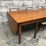 Former large oak farm table early 20th vintage