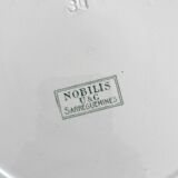 6 flat plates in iron earth "Nobilis" U&C Sarreguemines