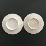 Lot of 2 plates decorated pears
