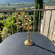 Old brass candle holder