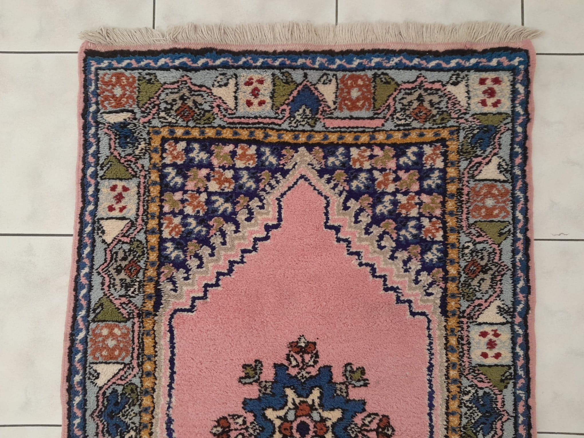 Set of 2 Berber carpets handmade bed descents