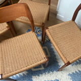 4 chaises de Niels Otto Møller pour JL Møllers