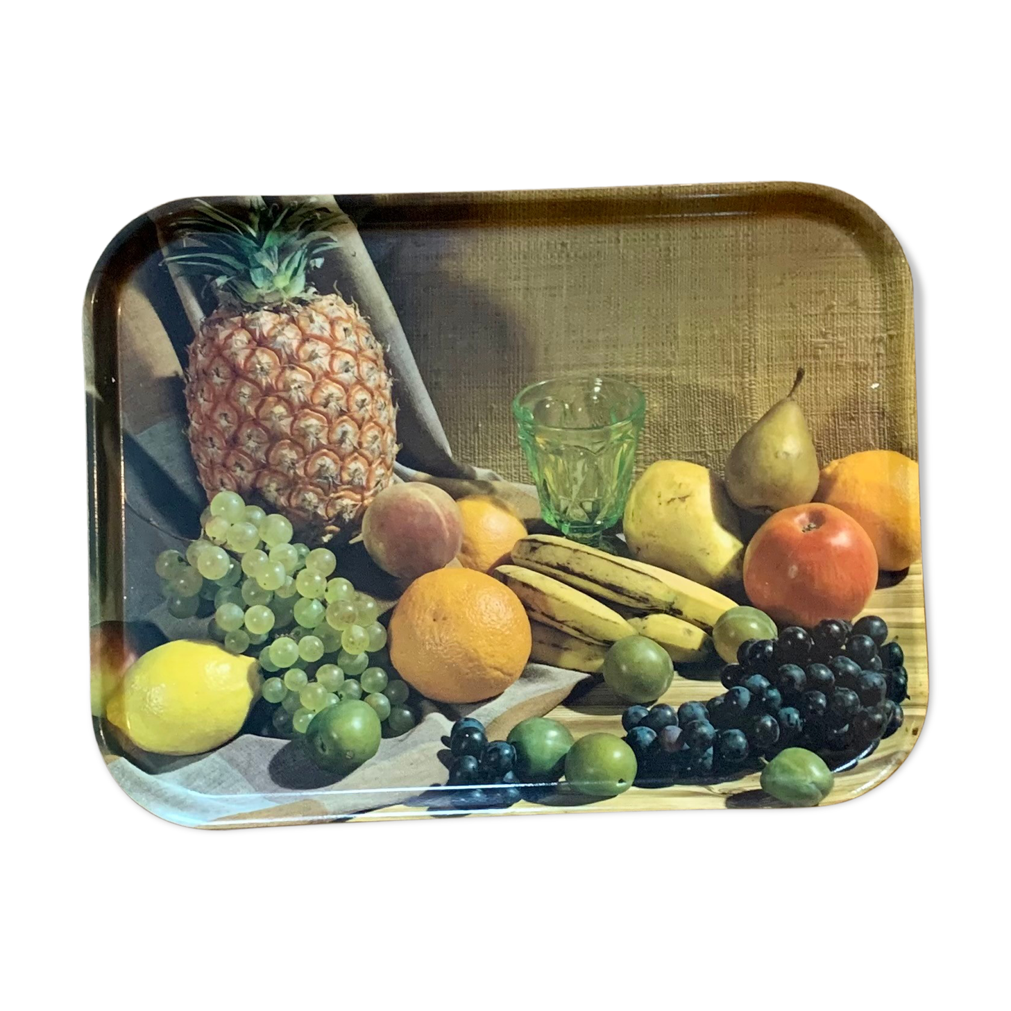 Vintage fiberglass tray