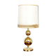 Beautiful brass and leather table lamp