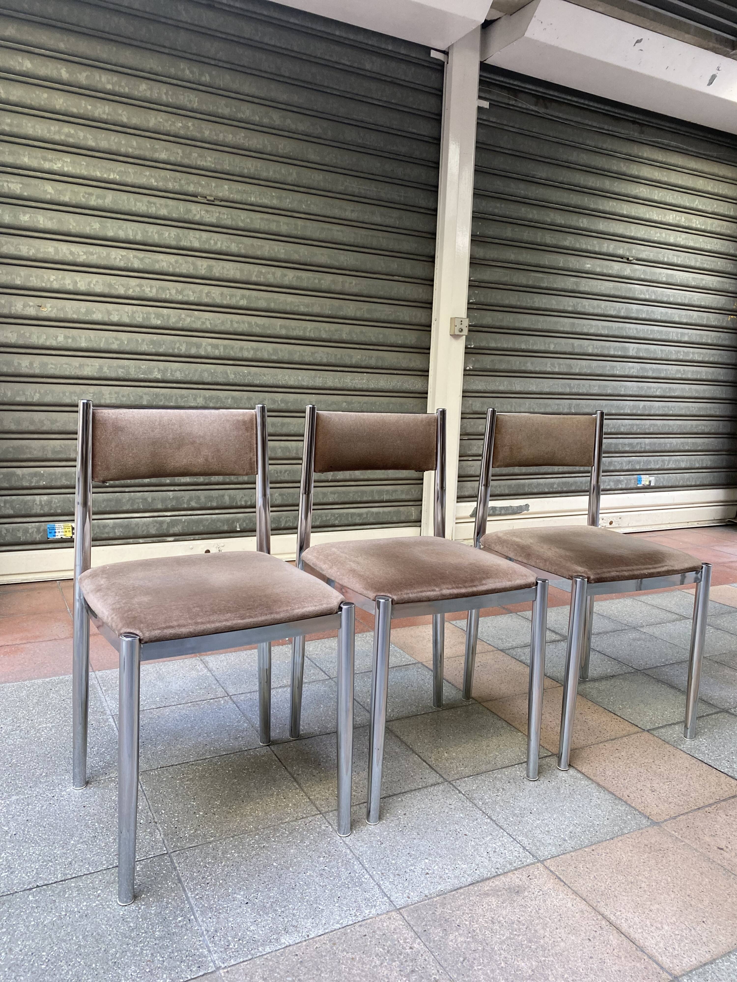 Set of 6 Nova Lux chairs 70s