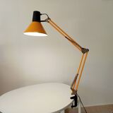 Vintage 1970s mustard yellow architect lamp