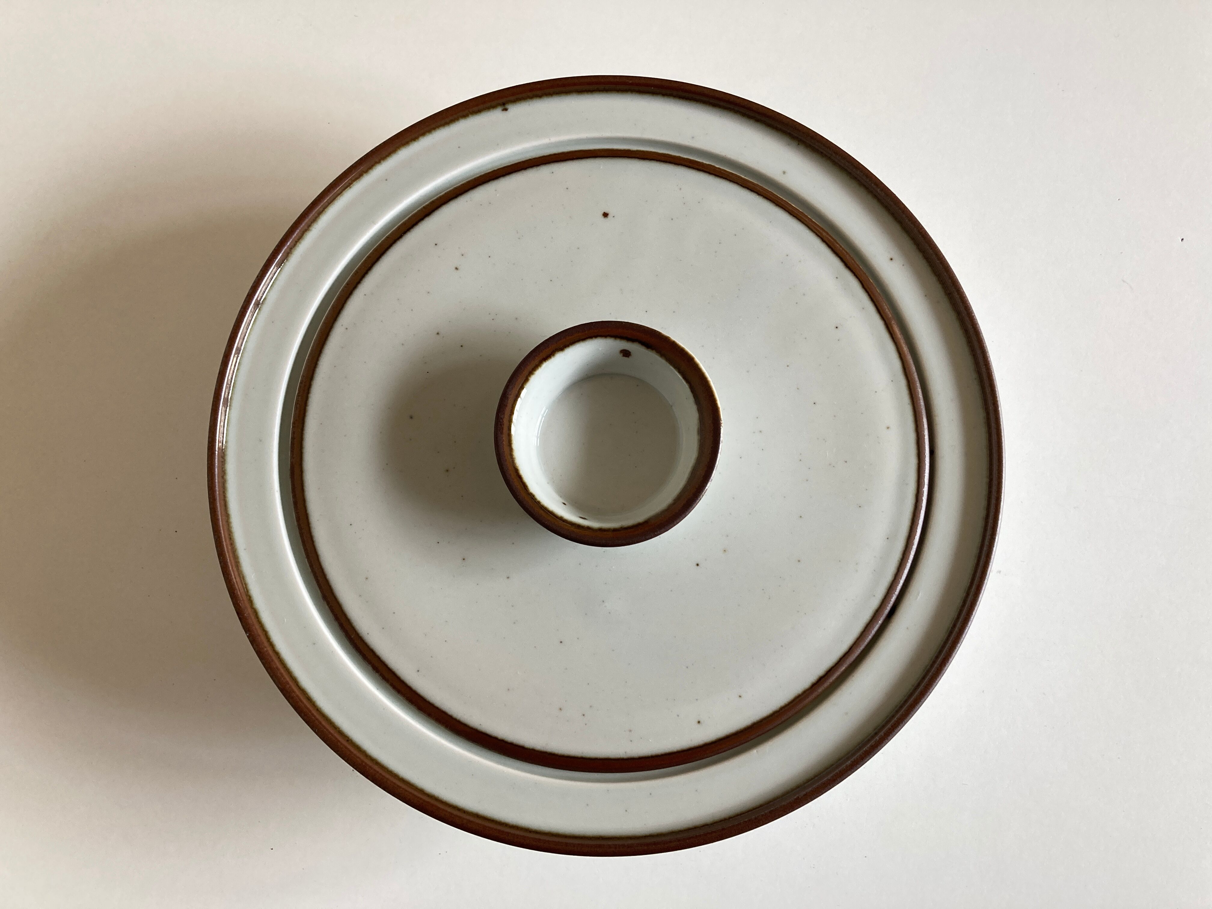 Plat couvert XXL Dansk Design grès 1970 Denmark