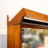 Specchio da ingresso vintage in teak, Italia, anni '50