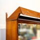 Specchio da ingresso vintage in teak, Italia, anni '50