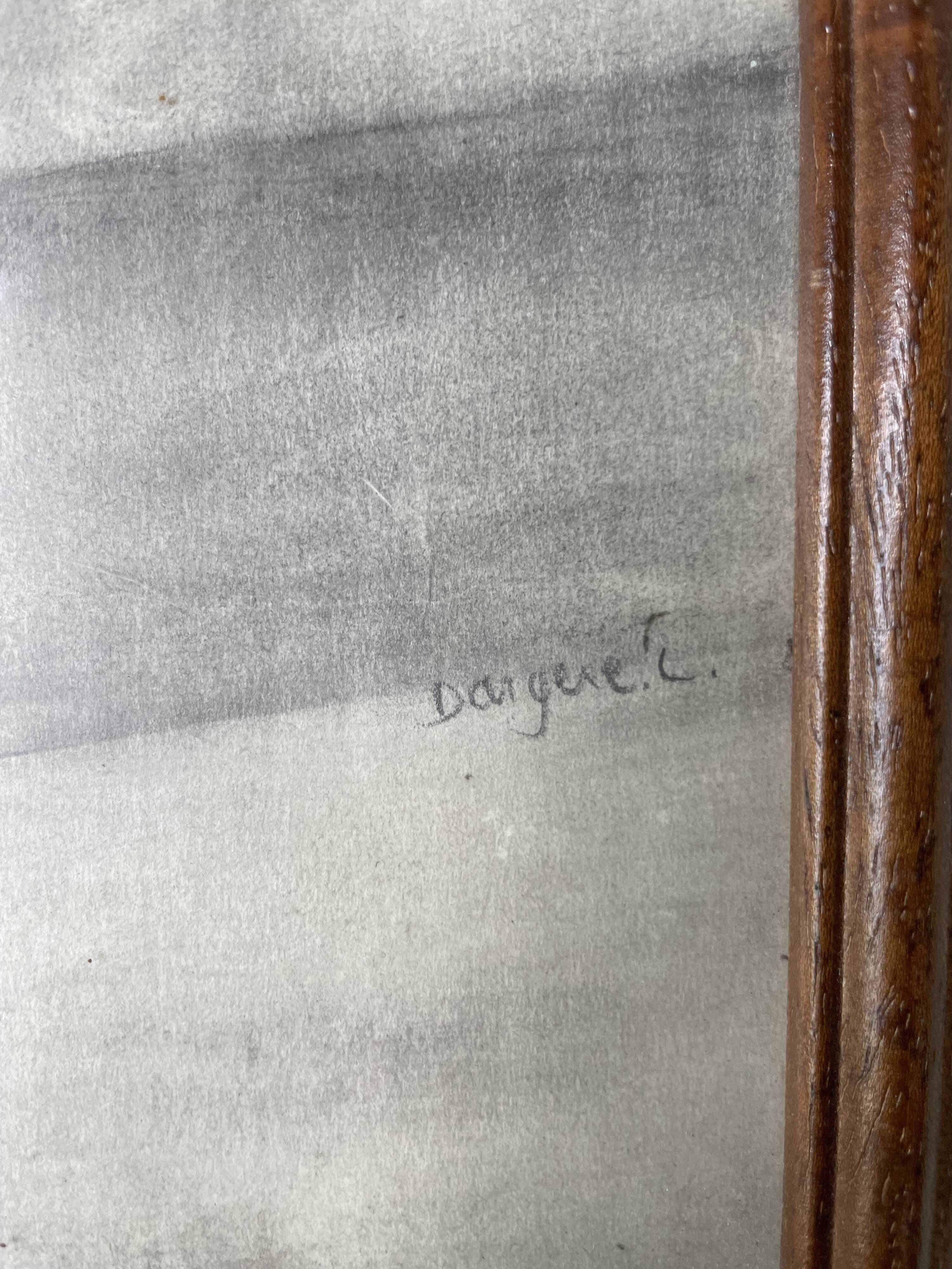 Nude charcoal drawing