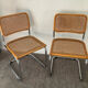 Pair of chairs Marcel Breuer Cesca B32