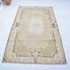 Tapis Oushak vintage aux couleurs douces, référence 3298