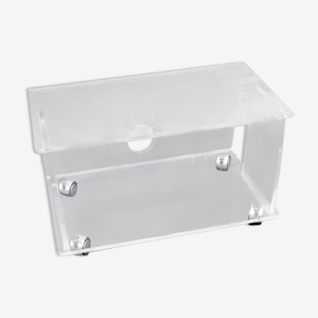 Table basse vintage plexiglas