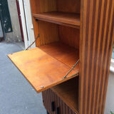 Bibliothèque en bois 2 teintes, 1960