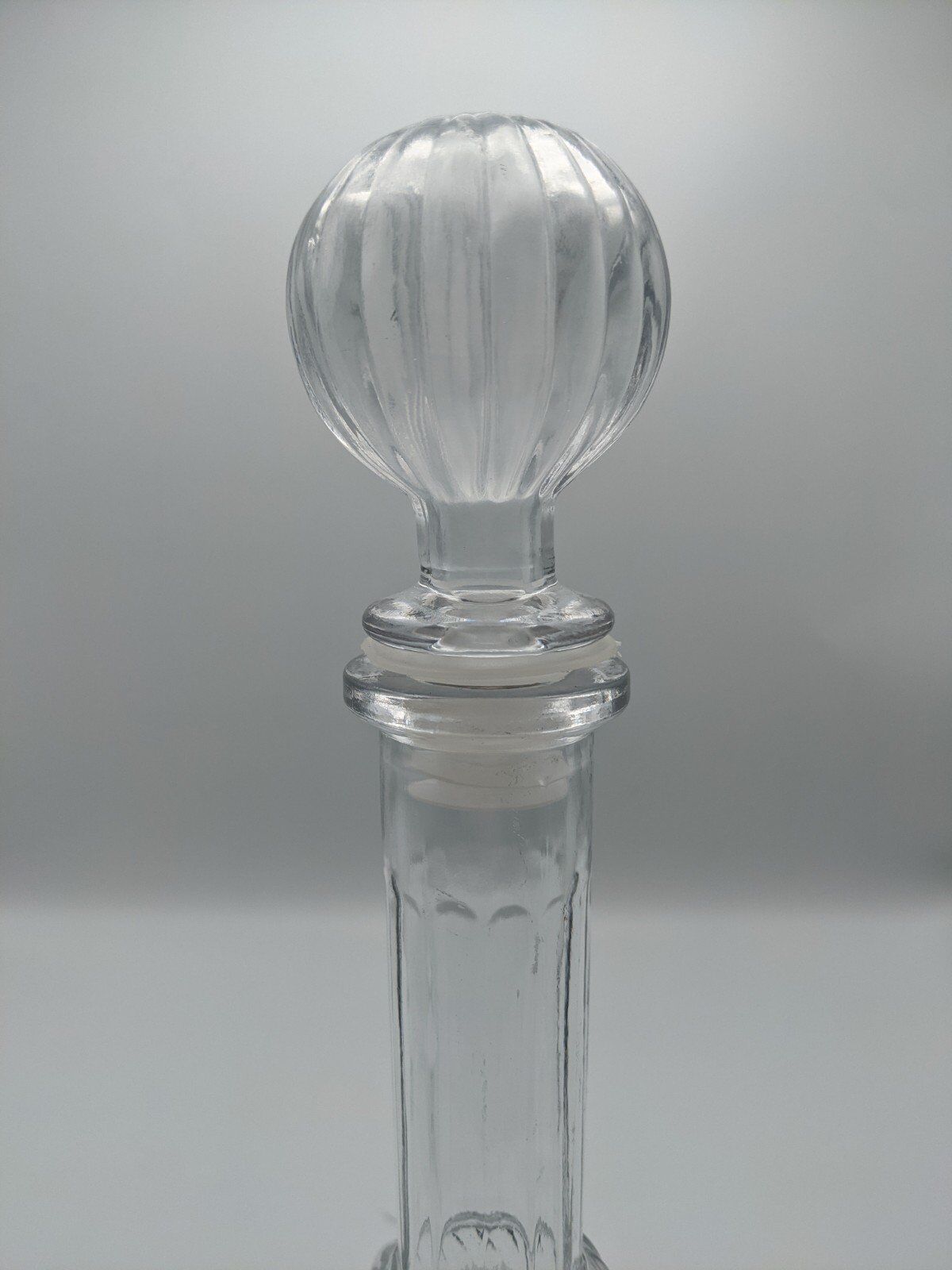 Round italian glass carafe