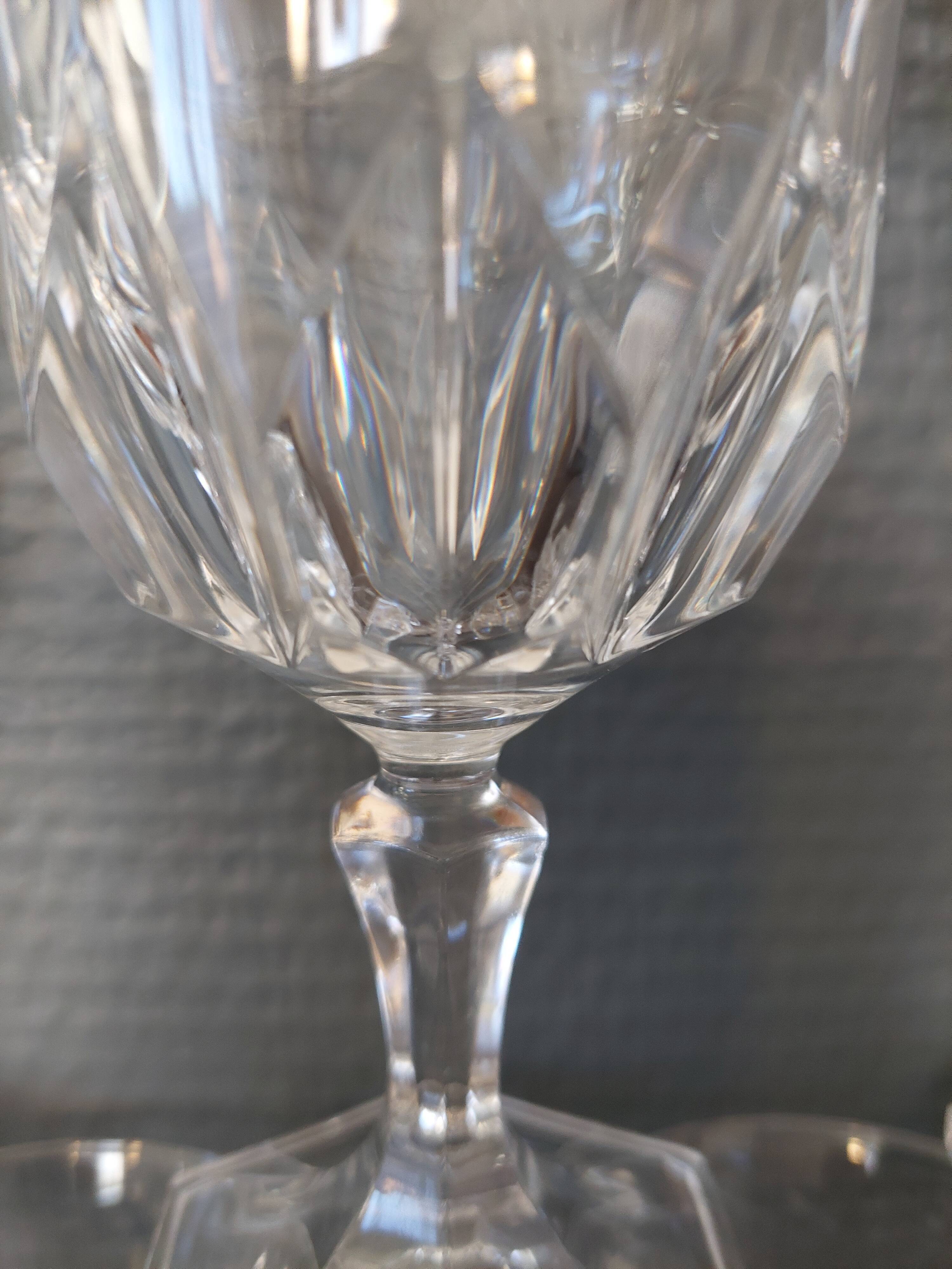 12 vintage wine glasses